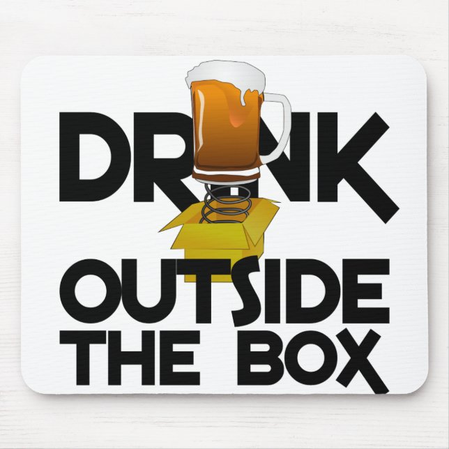 Drink außerhalb des Box-Mousepads Mousepad (Vorne)