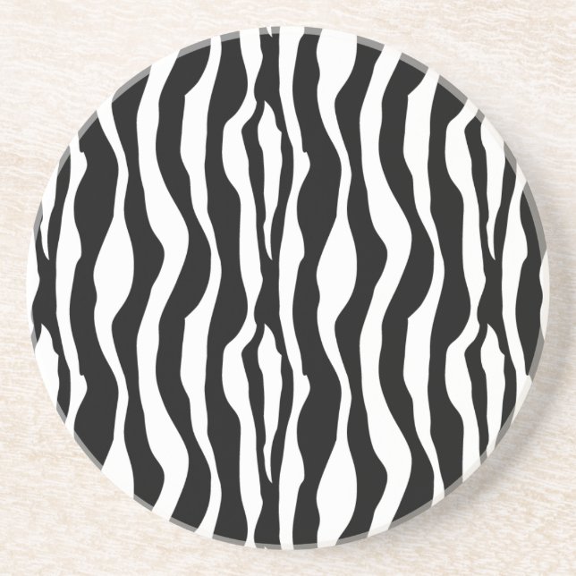 Drink Coasters Zebra Print Untersetzer (Vorne)