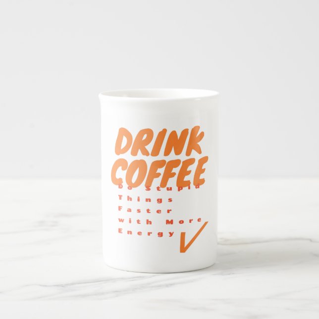 Drink Coffee Espresso Cup Prozellantasse (Vorderseite)