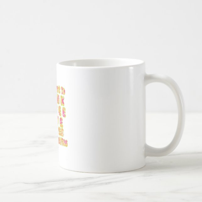 Drink Coffee Rett Lives & Take Selfy Art Print Kaffeetasse (Rechts)
