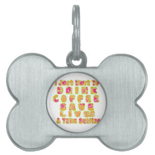 Drink Coffee Rett Lives & Take Selfy Art Print Tiermarke