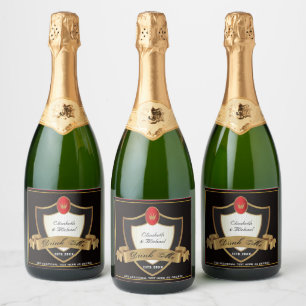 DRINK ME - Black Gold Royal Gastgeschenk Hochzeit 
