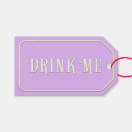 "Drink Me" Wunderland Tee Party Lila individuell a Geschenkanhänger