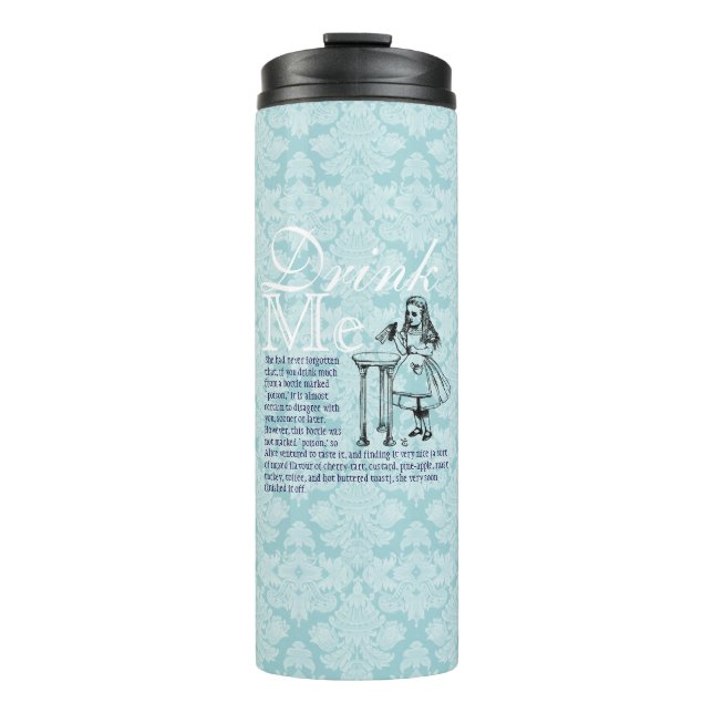 "Drink Me" Wunderland Thermal Tumbler  Thermosbecher (Vorderseite)