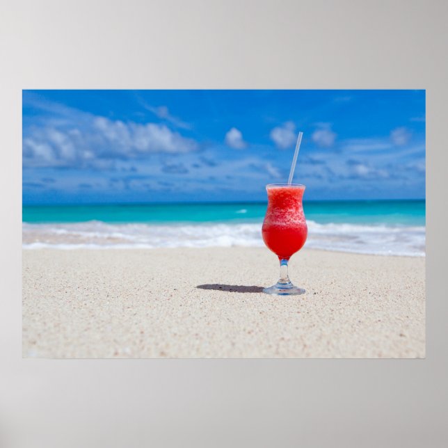 Drink On Beach Poster (Vorne)