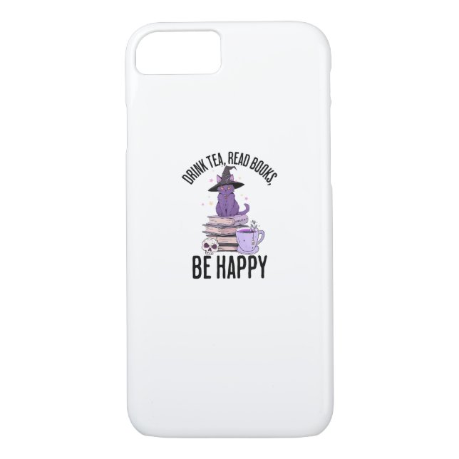 Drink Read Books Whimsigoth Halloween Design Case-Mate iPhone Hülle (Rückseite)