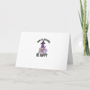 Drink Read Books Whimsigoth Halloween Design Karte