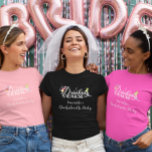 Drink Squad Custom Bachelorette Wedding T-Shirt<br><div class="desc">This design was created though digital art. It may be personalized in the area provide or customizing by choosing the click to customize further option and changing the name, initials or words. You may also change the text color and style or delete the text for an image only design. Kontakt...</div>