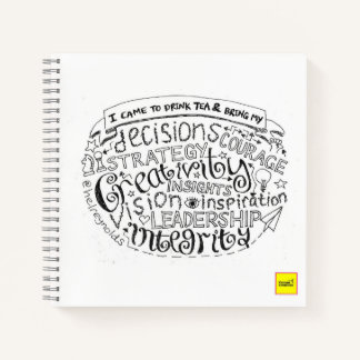 Drink tea comms notepad notizbuch