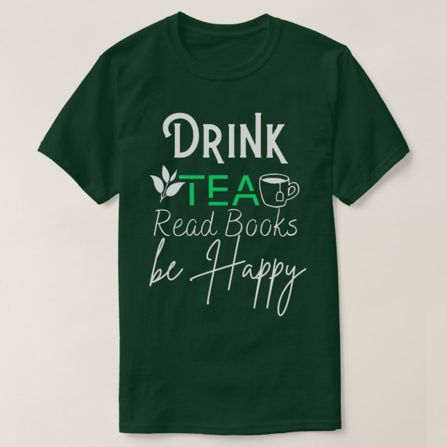 Drink Tee lesen Bücher glücklich Essential TShirt  (Design vorne)