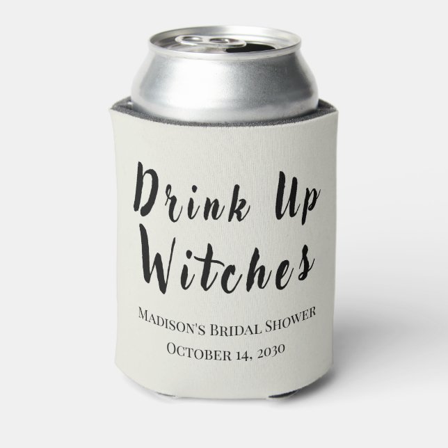 Drink up Hexen Oktober Junggeselinnen-Abschied Dosenkühler (Kanne Rückseite)