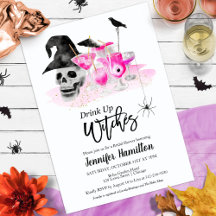 Drink up Whitches Bridal Dusche Einladungen