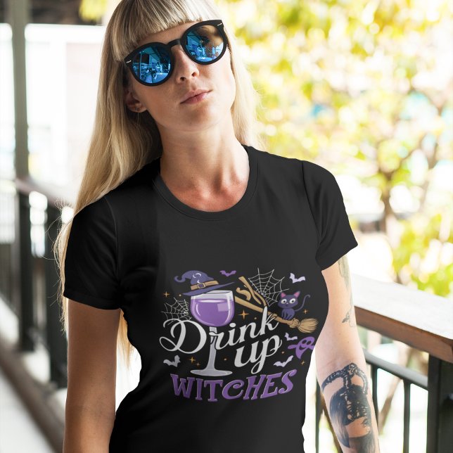 Drink up Witches, Funny Halloween T-Shirt (Von Creator hochgeladen)