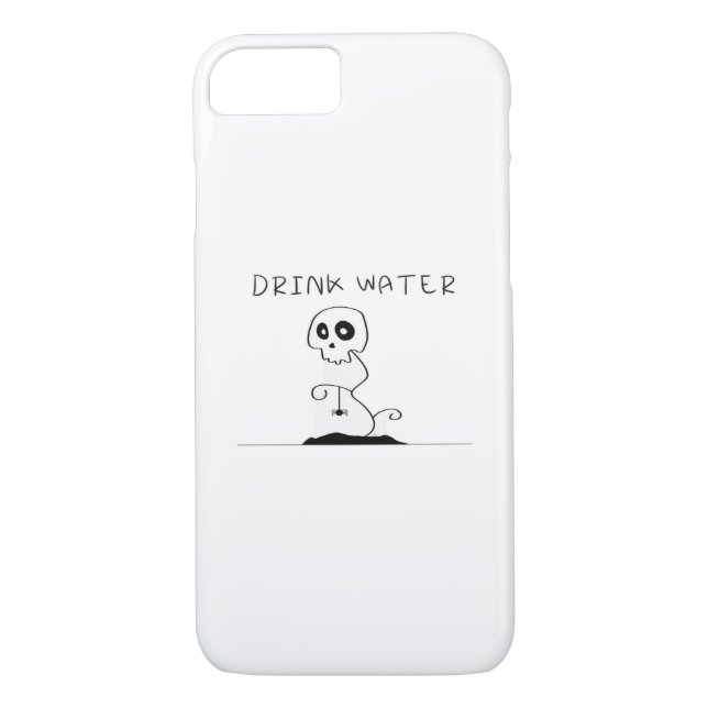 Drink Water - Eat Drink And Be Scary Retro Classic Case-Mate iPhone Hülle (Rückseite)
