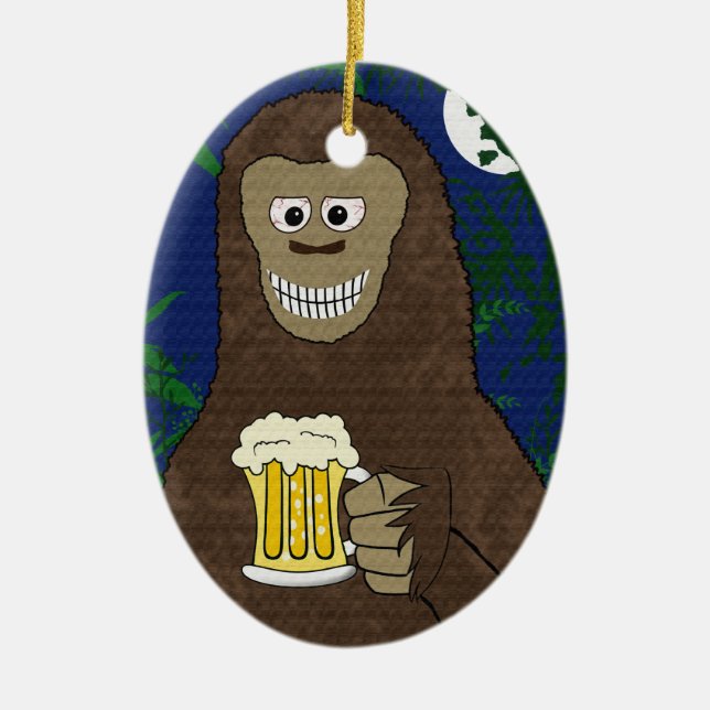 Drinkin Bigfoot Ornament (beidseitig) (Vorne)