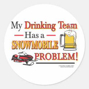 Drinking-Team-Final- Runder Aufkleber