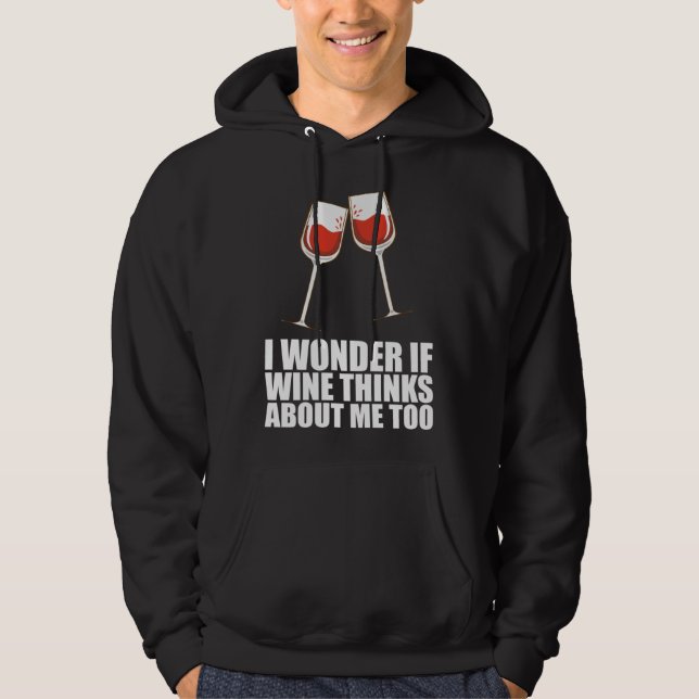 Drinking Wine  Partying  Alcohol Hoodie (Vorderseite)