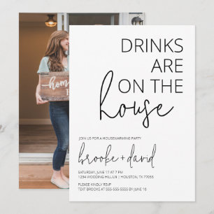 Drinks auf der US-Hausaufwärmungsplanung Einladung