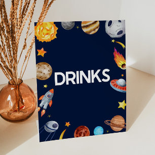 Drinks Drink Table Party signieren Sockelschild