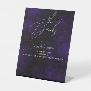 Drinks Dunkles Lila Wasser Schwarzes Magisches Gol Sockelschild