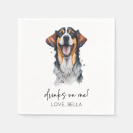 Drinks On Me! Sarabi Dog Pet Wedding Serviette