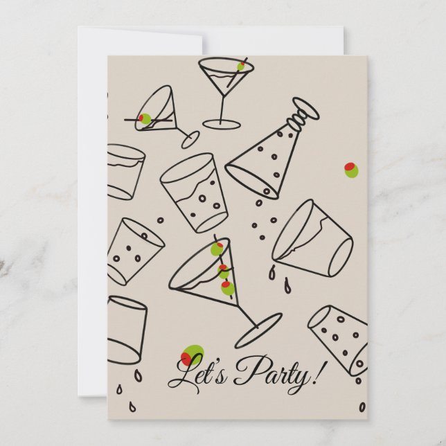 Drinks Party Invitation (Devant)