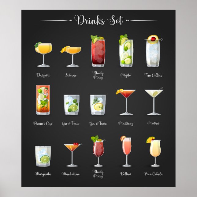 Drinks Set Poster (Vorne)