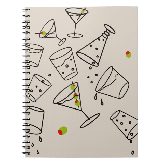 Drinks Spiral Notebook Notizblock (Vorderseite)