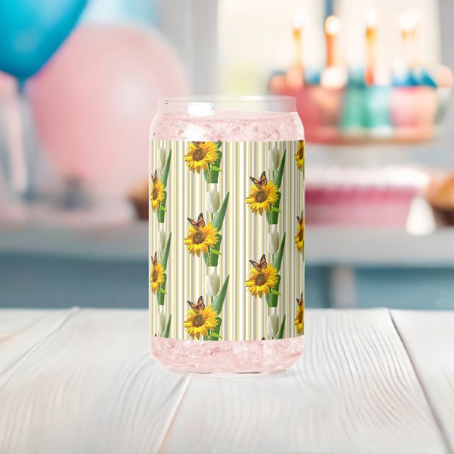 Drinkware Set Cute Sunflower Butterfly  (Insitu (Baby Shower))