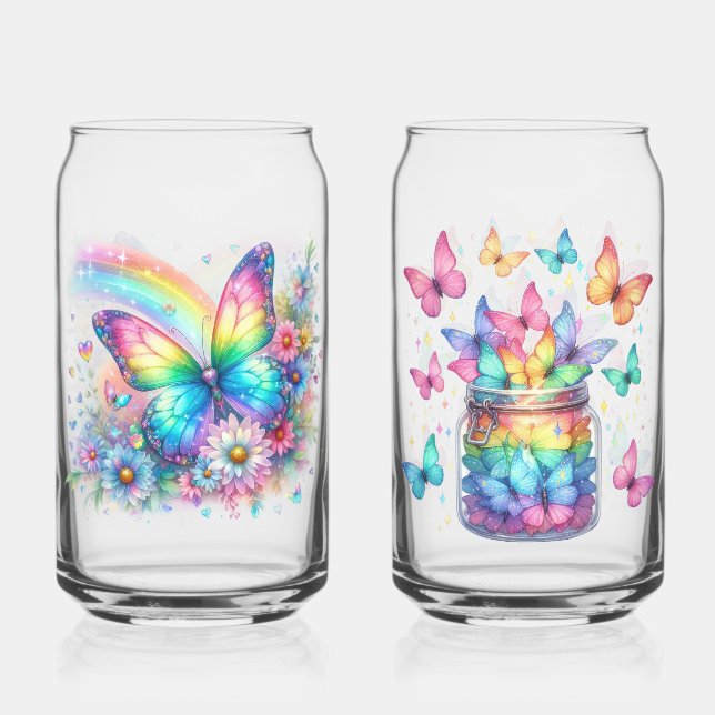 Drinkware Set-Spring Floral Drinkware Dosenglas (Vorderseite)