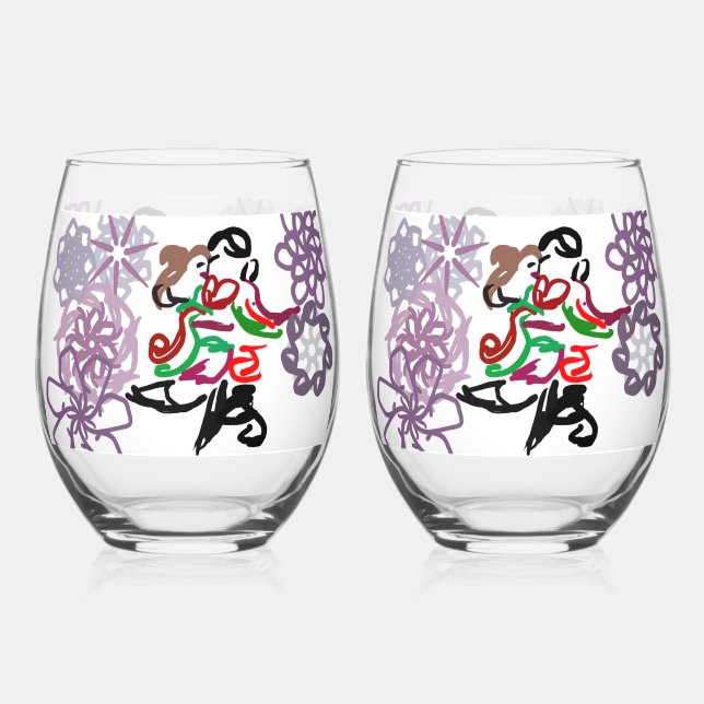 Drinkware Set Weinglas Ohne Stiel (Vorderseite)