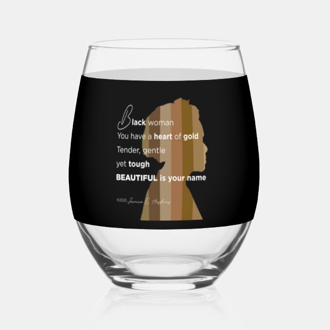 Drinkware Style: Stemless Wine Glass, Set: Stemles Weinglas Ohne Stiel (Vorderseite)