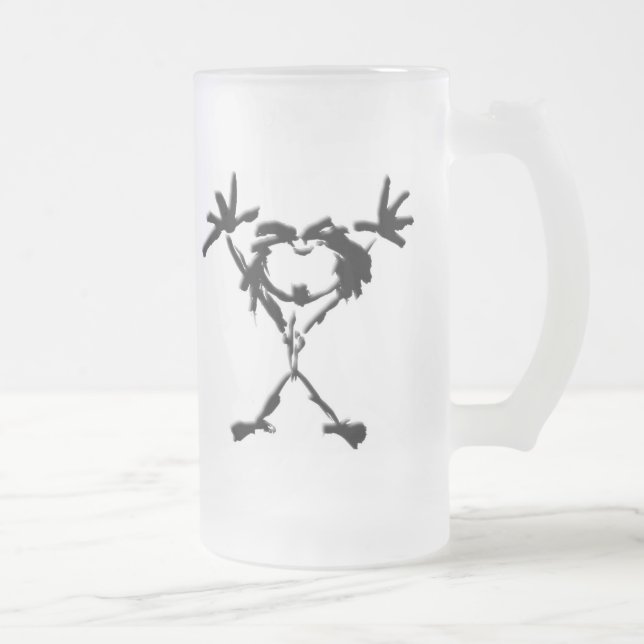 drio stickman mattglas bierglas (Rechts)