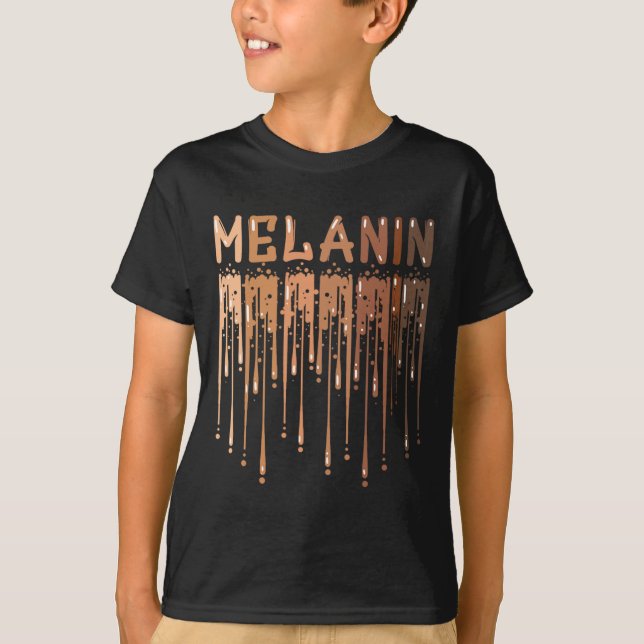 Drippin Melanin für Stolz der Frauen - Geschenke S T-Shirt (Vorderseite)