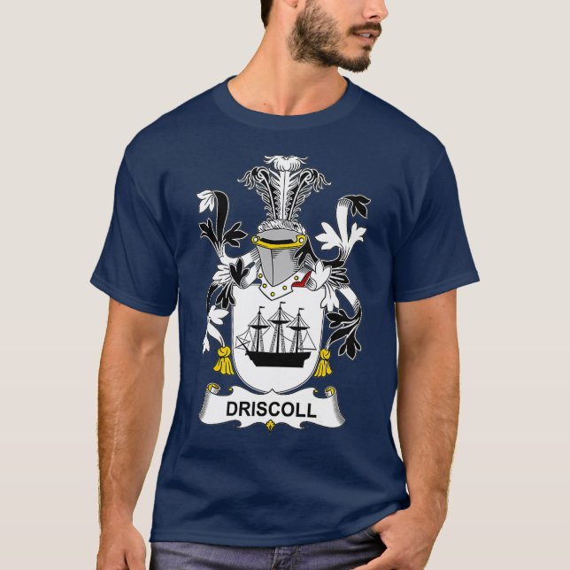 Driscoll Coat of Arms Familienwappen T-Shirt (Vorderseite)