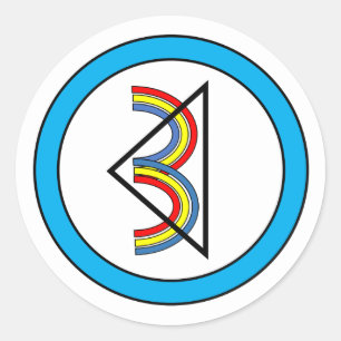 DRITTE AGER-Aufkleber Runder Aufkleber