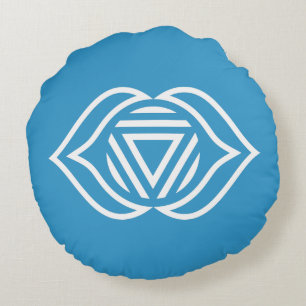 Dritte Eye Chakra Energy Round Pillow Rundes Kissen