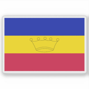 Dritte Flagge Andorras (Ende des 19. Jahrhunderts  Aufkleber