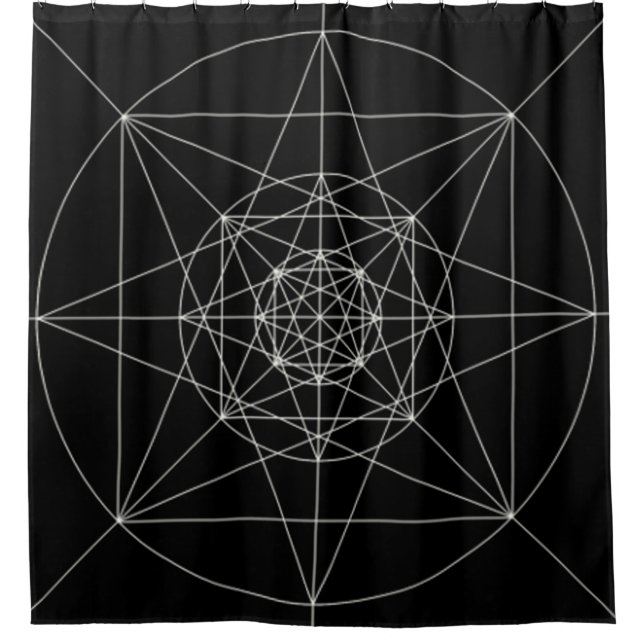 Dritte heilige dimensionalgeometrie duschvorhang (Vorderseite)