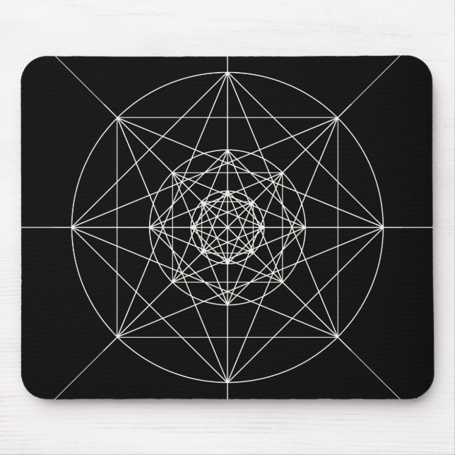 Dritte heilige dimensionalgeometrie mousepad (Vorne)