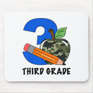 Dritte Klasse 3. Klasse Camouflage Apfel Kinder Ju Mousepad