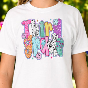 Dritte Klasse Erster Schultag Coquette Preppy T-Shirt