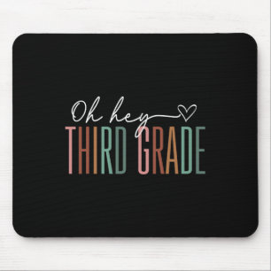 Dritte Klasse Oh Hey Retro Zurück zur Schule 3. Kl Mousepad