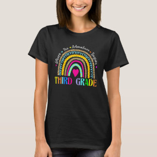 Dritte Klasse Regenbogen Mädchen Jungen Lehrer Tea T-Shirt