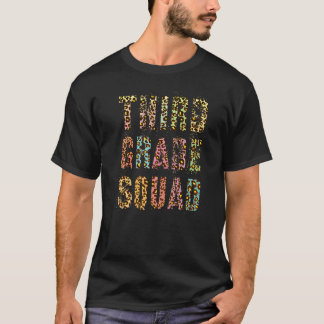 Dritte Klasse Squad Leopard Print Lehrer Hallo 3. T-Shirt