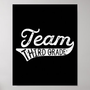 Dritte Klasse - Studentenlehrer zurück ins T-Shirt Poster