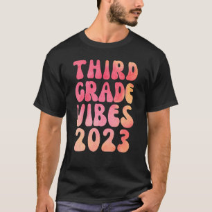 Dritte Klasse Vibes 3. Klässler Wasserfarbe 1. Tag T-Shirt