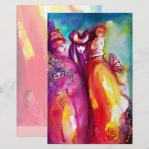 DRITTE MASKE, Venezianischer Maskenball Briefpapier