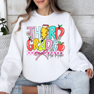 Dritte Stufe zurück zur Bewertung des Lehrers Sweatshirt
