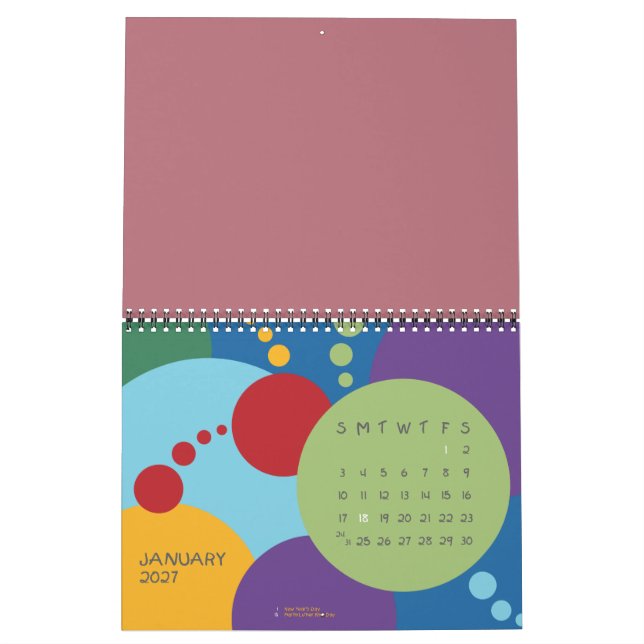 Dritter Lehrer, Lehrertag vor Mini Binder Kalender (Jan 2027)